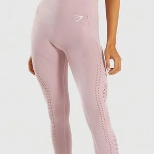 Gymshark Flawless Knit Tights XS Lavender LIKE NEW